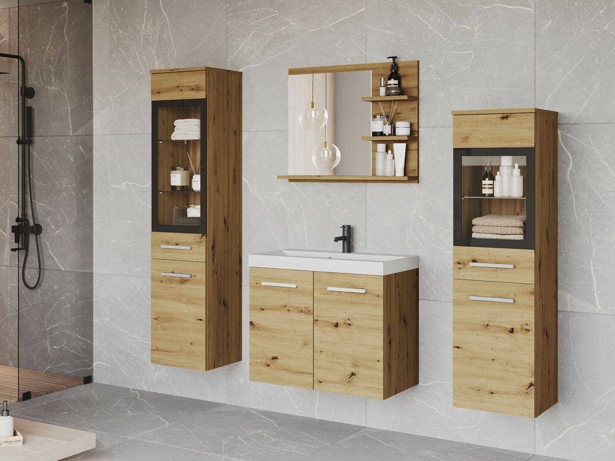 Fürdőszoba garnitúra MADRIT I, Szín: Artisan tölgy, Led világítás: Nem