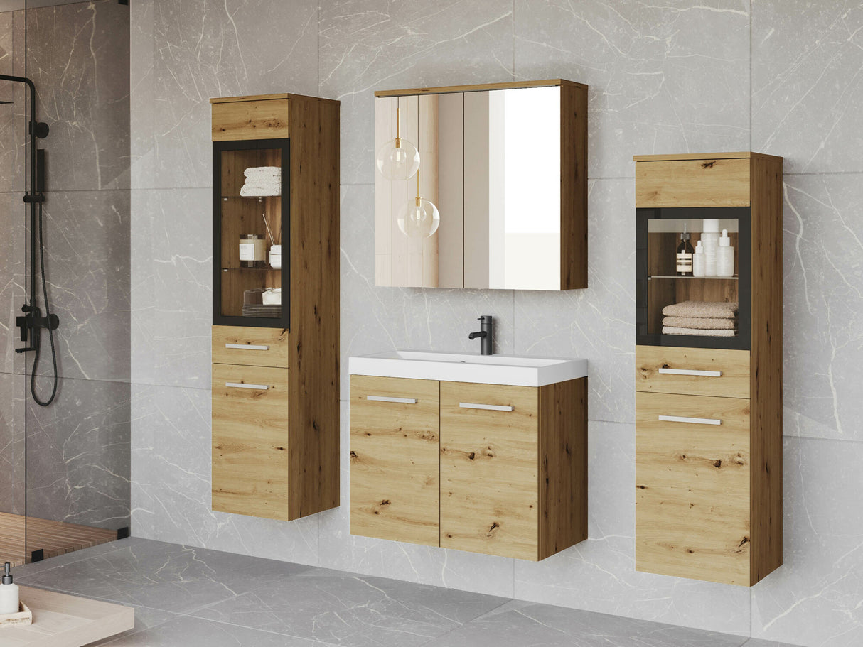 Fürdőszoba garnitúra Madrit II, Szín: Artisan tölgy, Led világítás: Nem