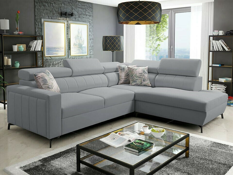 Sarokkanapé Narożnik BALTICO III MAXI, Szín: Mono 244 + Botanical 36, Változatok: Jobbos