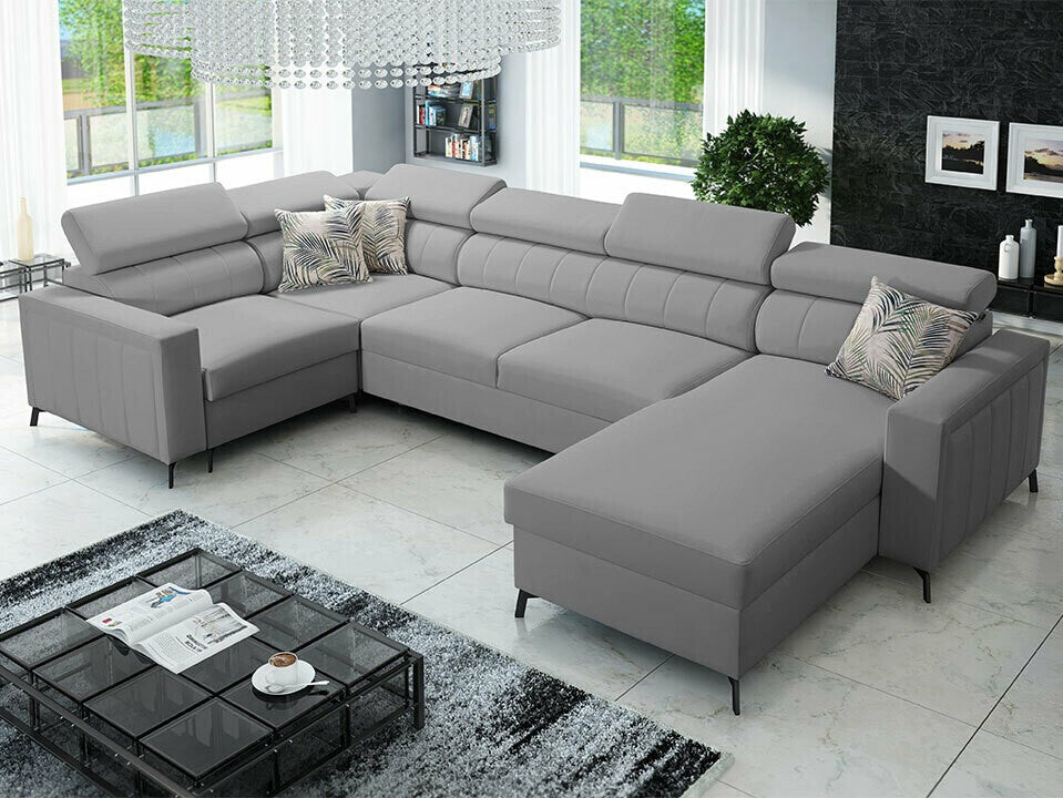 Sarokkanapé Narożnik BALTICO V MINI, Szín: Mono 244 + Botanical 36, Változatok: Jobbos