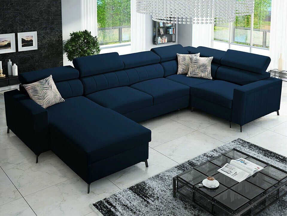 Sarokkanapé Narożnik BALTICO V MINI, Szín: Mono 242 + Botanical 36, Változatok: Balos