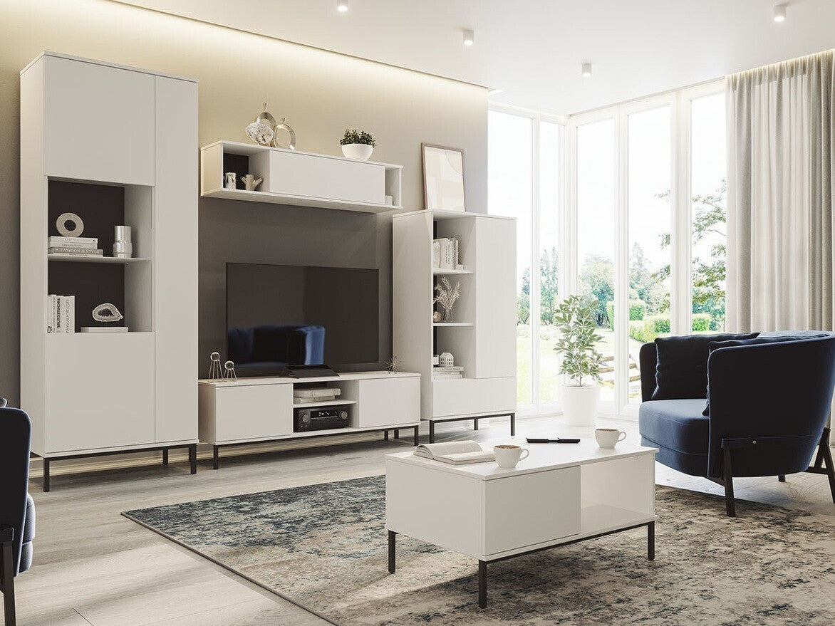 Nappali szett QUERTY II (Marinez II), Szín: Fehér, Led világítás: Igen