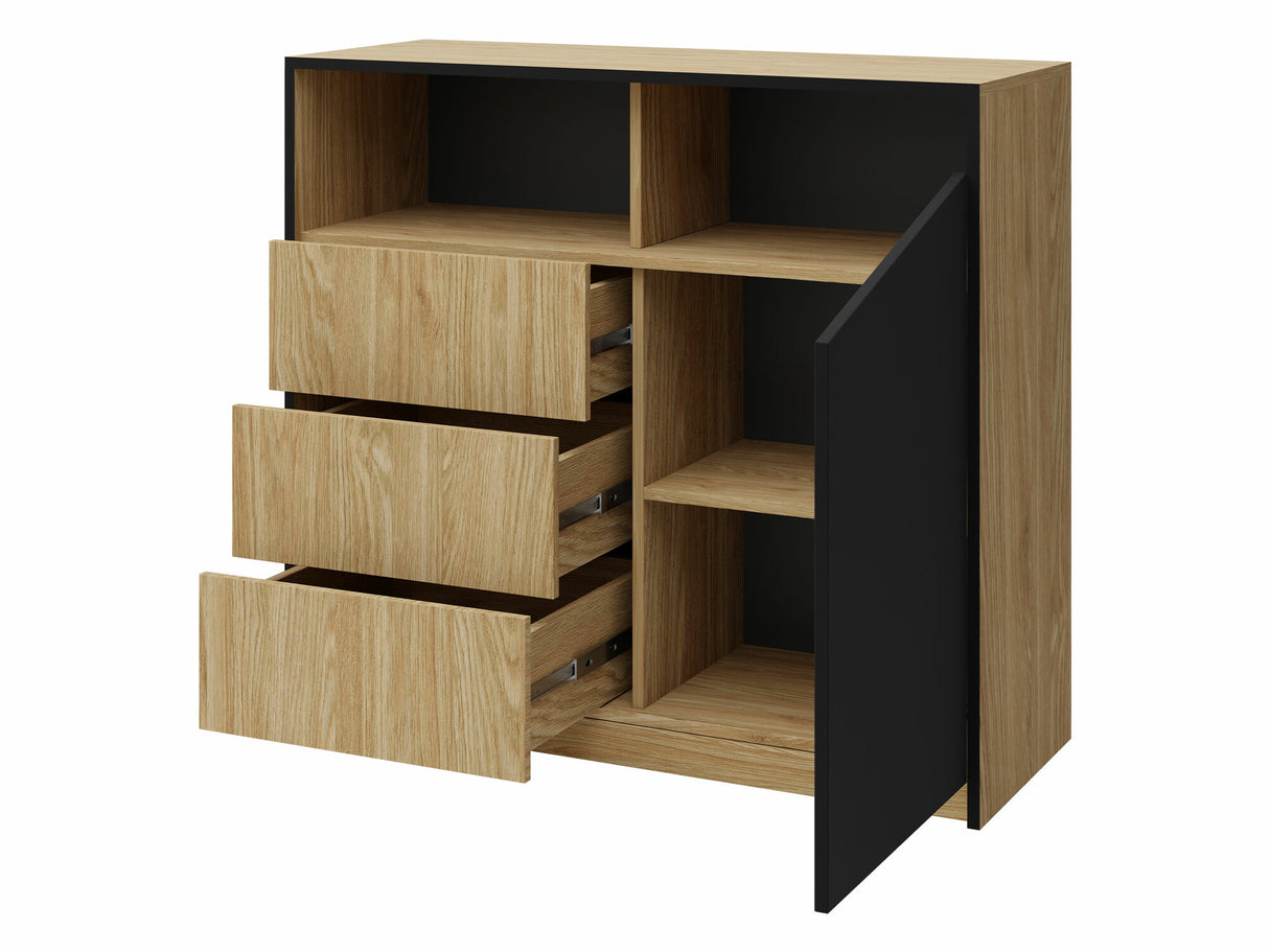 Komód ASTON Regał 5, Szín: Beige + Tölgy