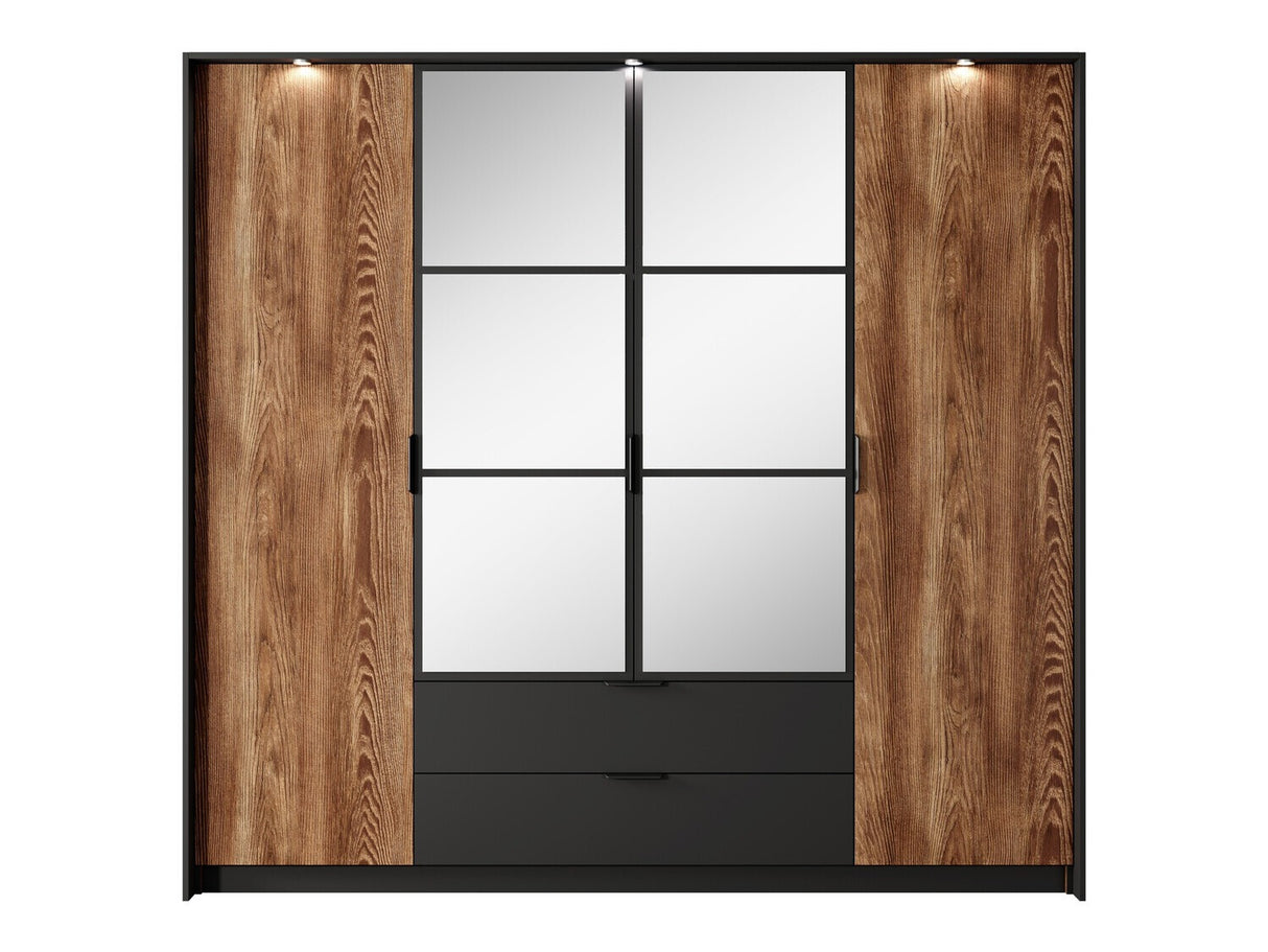 Gardróbszekrény Milton A szafa 220, Led világítás: Igen