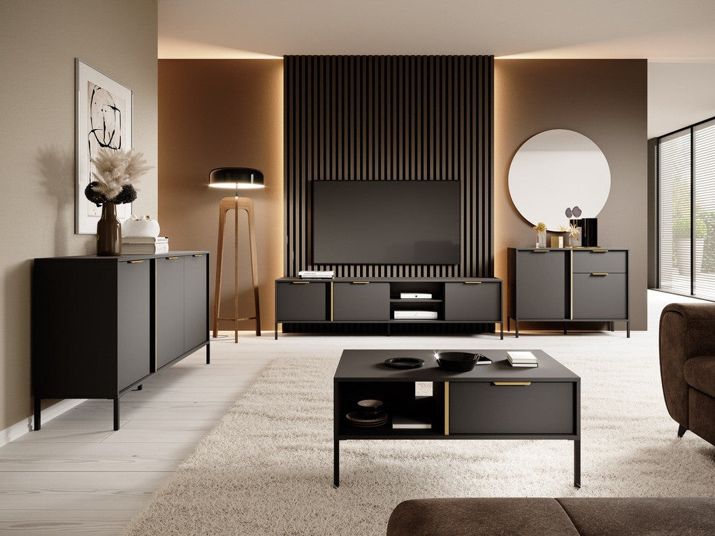 Dohányzóasztal Lars H stolik kawowy 2s - Antracyt