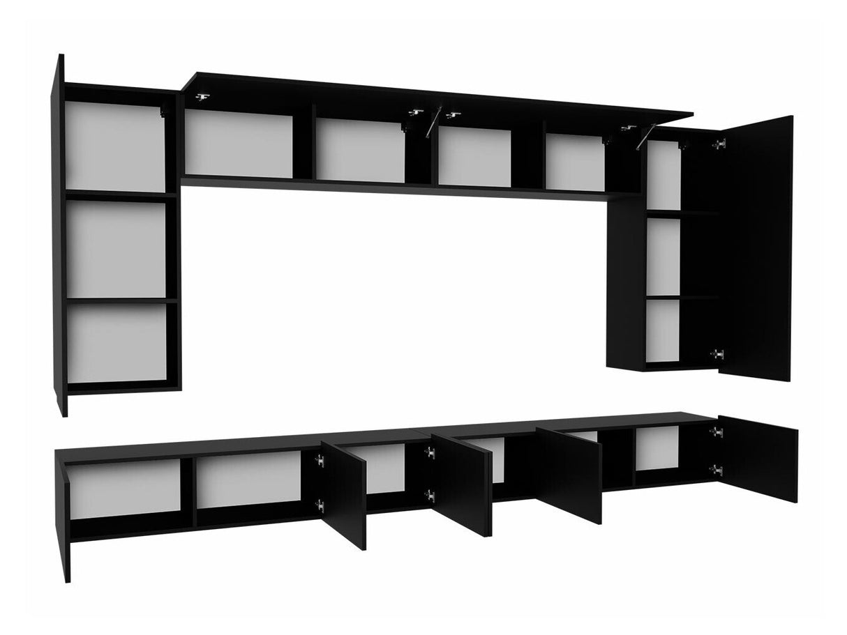 Nappali szett Calabrini (Bralani XIII), Szín: Fekete + Fényes fekete