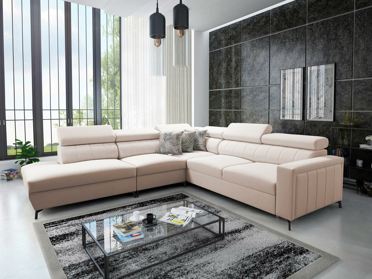 Sarokkanapé Narożnik BALTICO VIII, Szín: Mono 231 + Botanical 36, Változatok: Balos