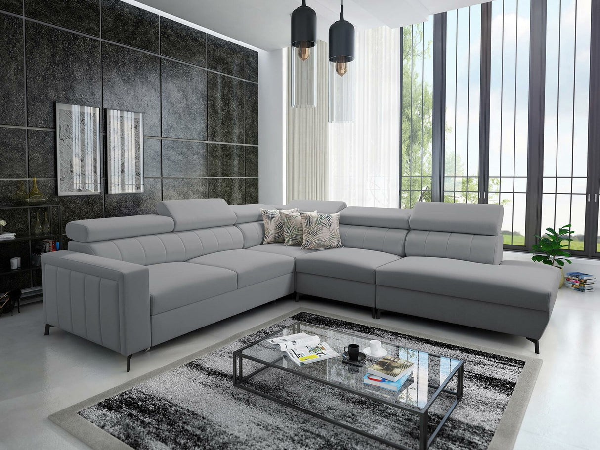 Sarokkanapé Narożnik BALTICO VIII, Szín: Mono 244 + Botanical 36, Változatok: Jobbos