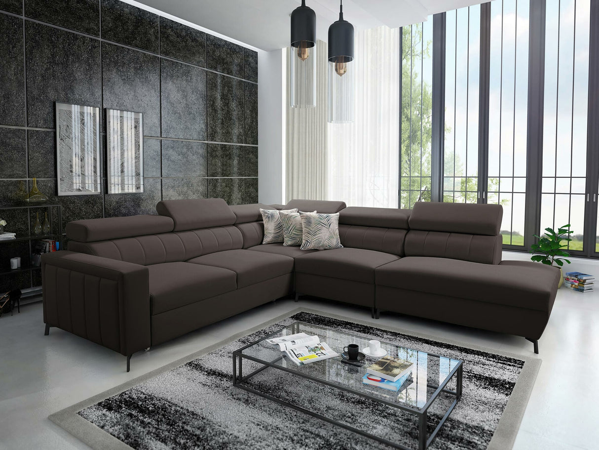 Sarokkanapé Narożnik BALTICO VIII, Szín: Mono 234 + Botanical 36, Változatok: Jobbos