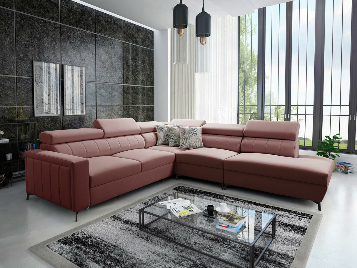 Sarokkanapé Narożnik BALTICO VIII, Szín: Mono 235 + Botanical 36, Változatok: Jobbos