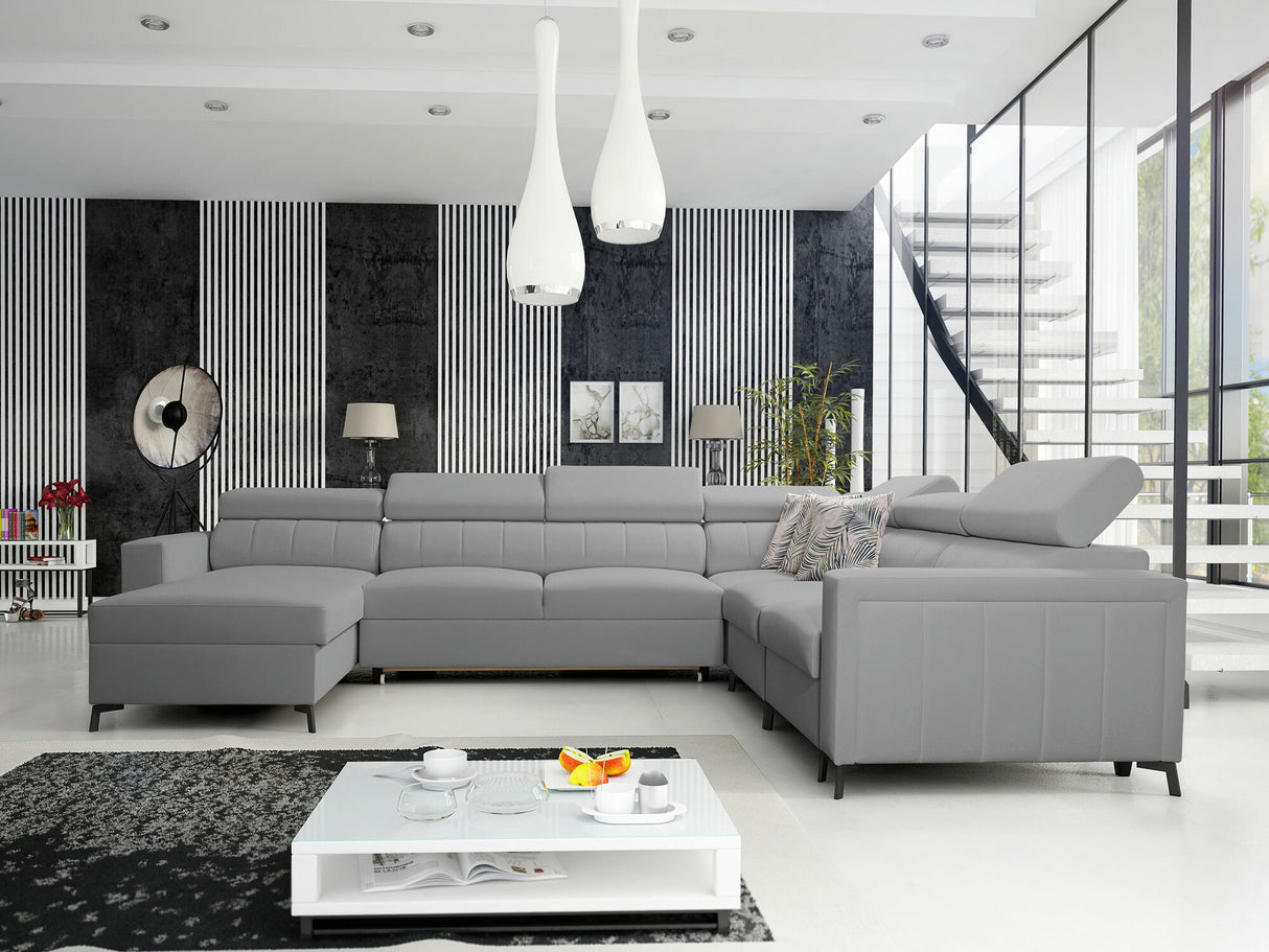 Sarokkanapé Narożnik BALTICO VII, Szín: Mono 244 + Botanical 36, Változatok: Balos