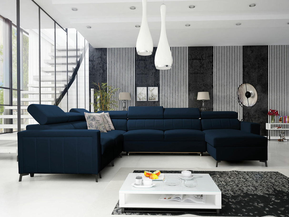 Sarokkanapé Narożnik BALTICO VII, Szín: Mono 242 + Botanical 36, Változatok: Jobbos