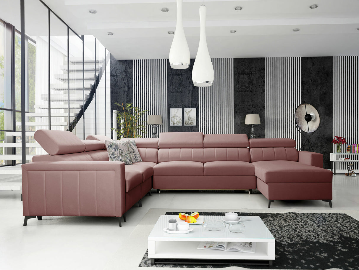 Sarokkanapé Narożnik BALTICO VII, Szín: Mono 235 + Botanical 36, Változatok: Jobbos