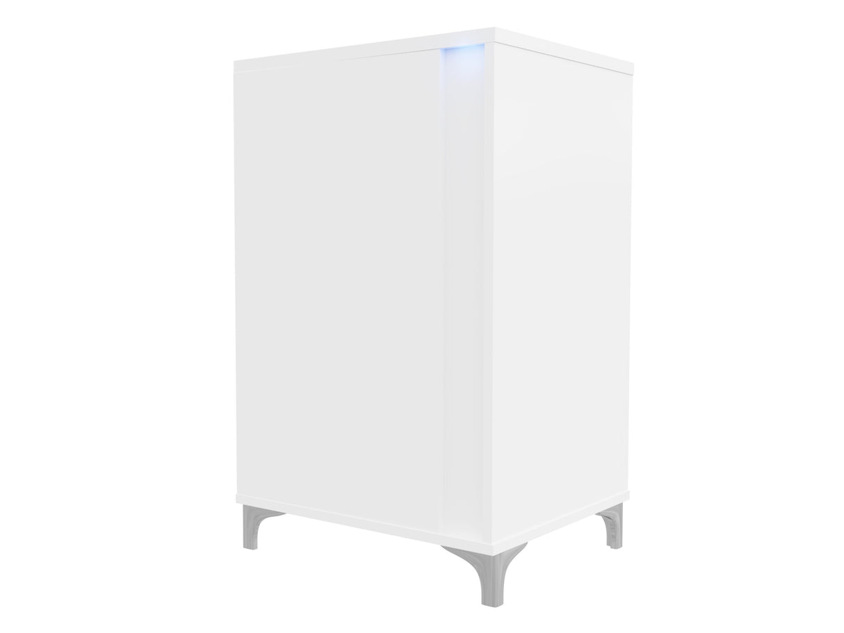 Szekrény MARCO 50 (Anrok 50 P AR02), Szín: Fehér + Fényes fehér