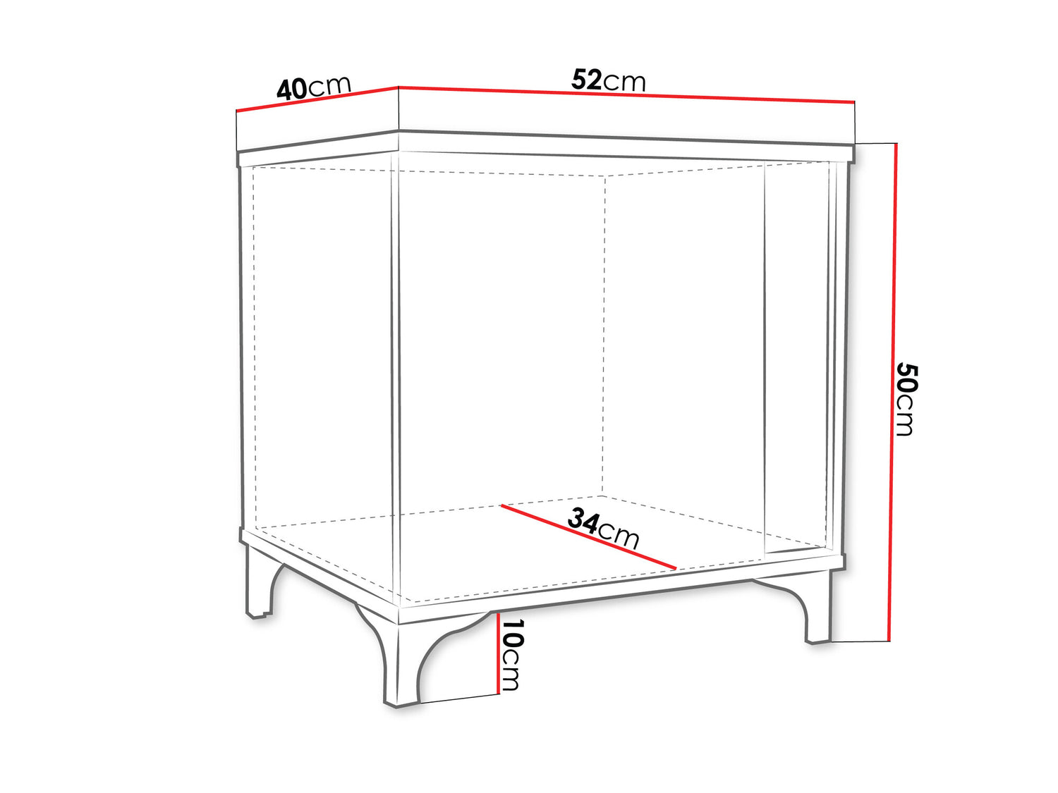 Éjjeliszekrény MARCO (Anrok P AR14), Szín: Fehér + Fényes fehér + Fényes fa