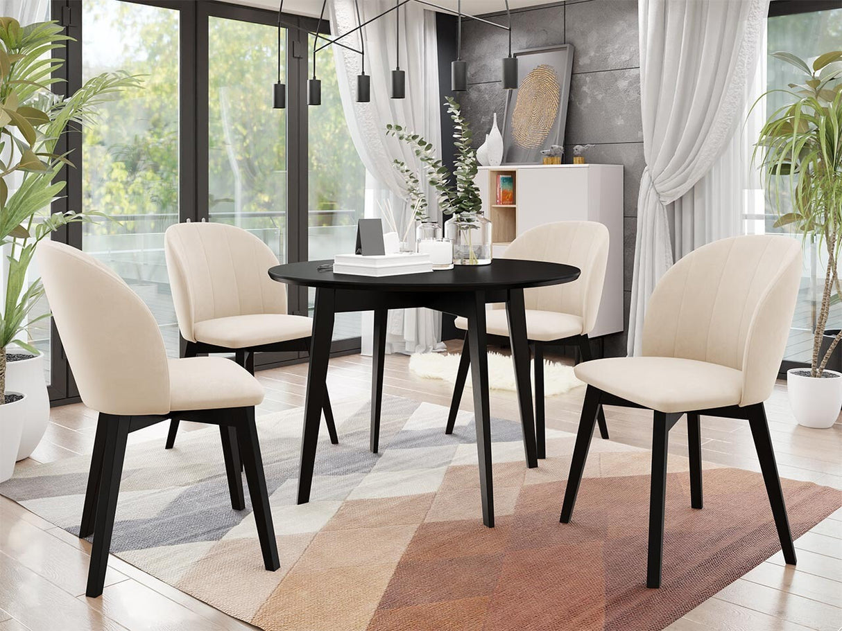 Asztal SKANDI FI 100 (Botiler), Szín: Fekete