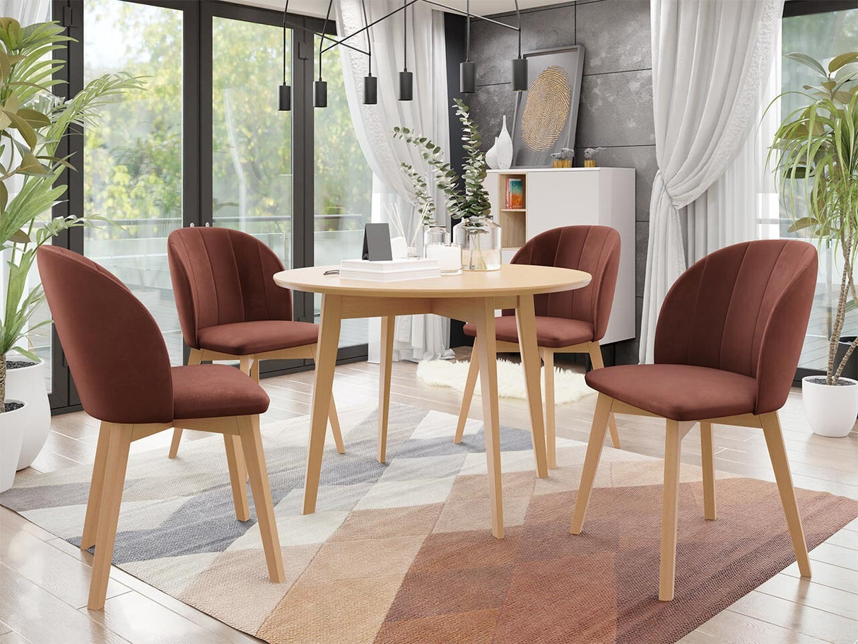 Asztal SKANDI FI 100 (Botiler), Szín: Barna