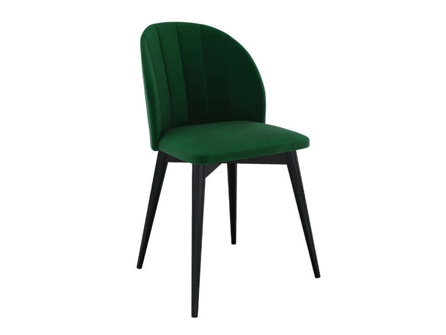 Étkezőgarnitúra Zestaw 04 4xS100 SKANDI FI, Szék színe: Fekete + Magic Velvet 2225, Asztal színe: Barna