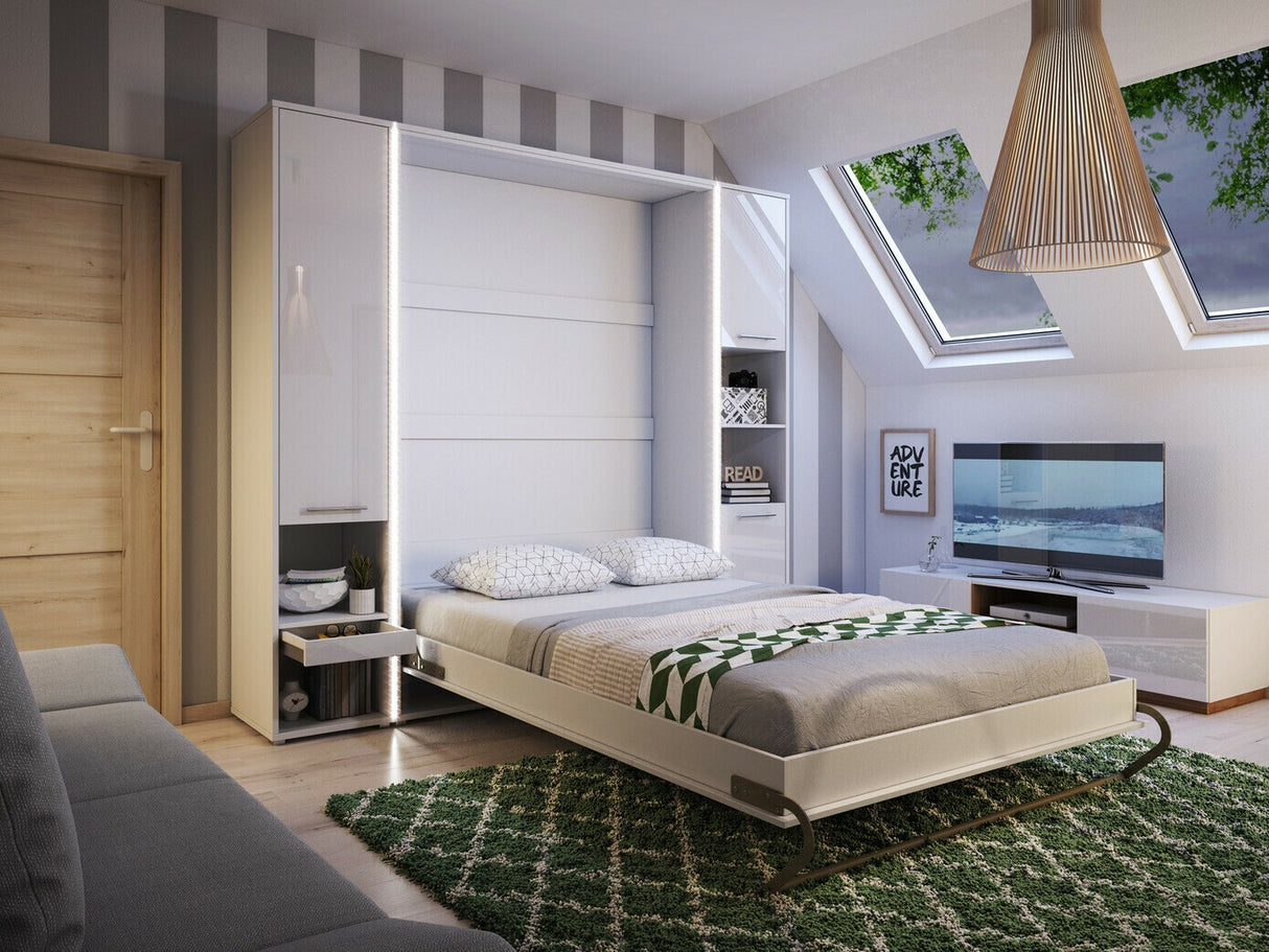 Bútorkészlet Concept Pro I, Szín: Fehér, Alvó felület mérete: 120 x 200 cm