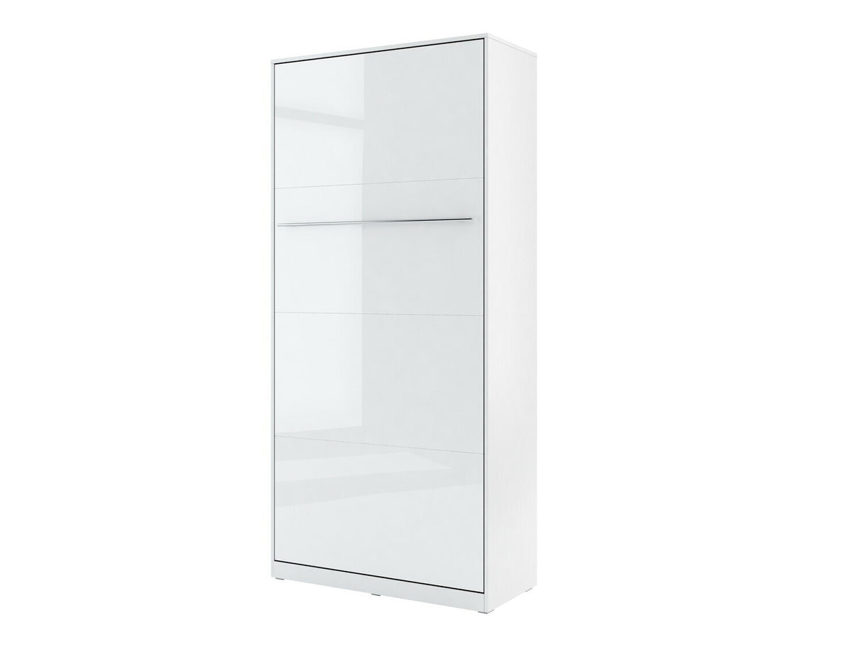 Bútorkészlet Concept Pro I, Szín: Fényes fehér + Fehér, Alvó felület mérete: 120 x 200 cm