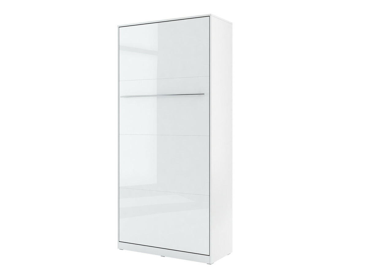 Bútorkészlet Concept Pro I, Szín: Fényes fehér + Fehér, Alvó felület mérete: 140 x 200 cm