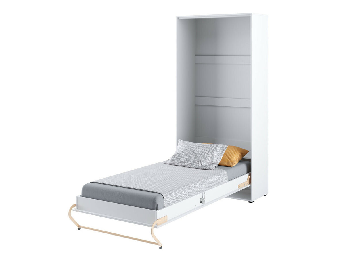 Bútorkészlet Concept Pro I, Szín: Fényes fehér + Fehér, Alvó felület mérete: 140 x 200 cm