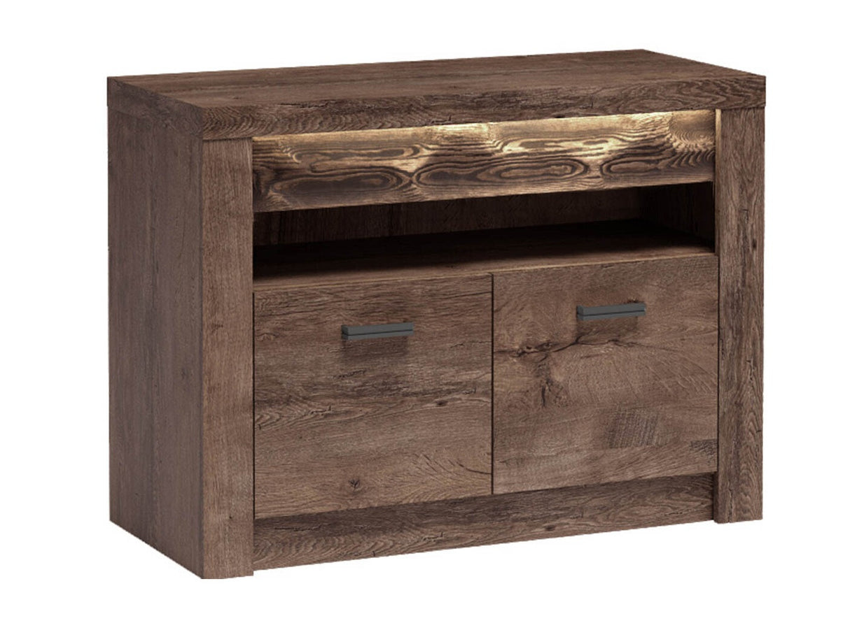 TV-állvány Indianapolis (Nadia N10), Szín: Sötét kőris, Led világítás: Igen