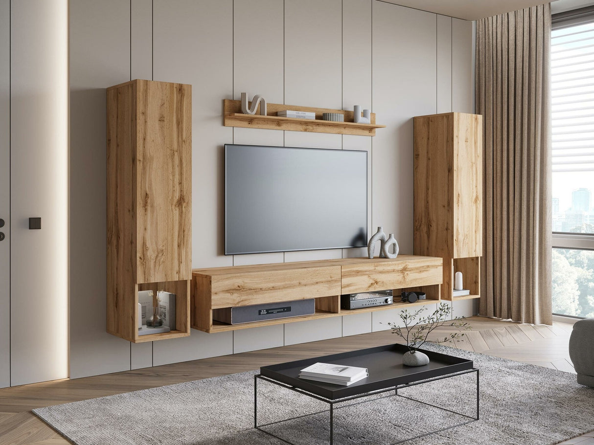 Nappali szett Meblościanka AMADEO II, Szín: Wotan tölgy, Led világítás: Nem