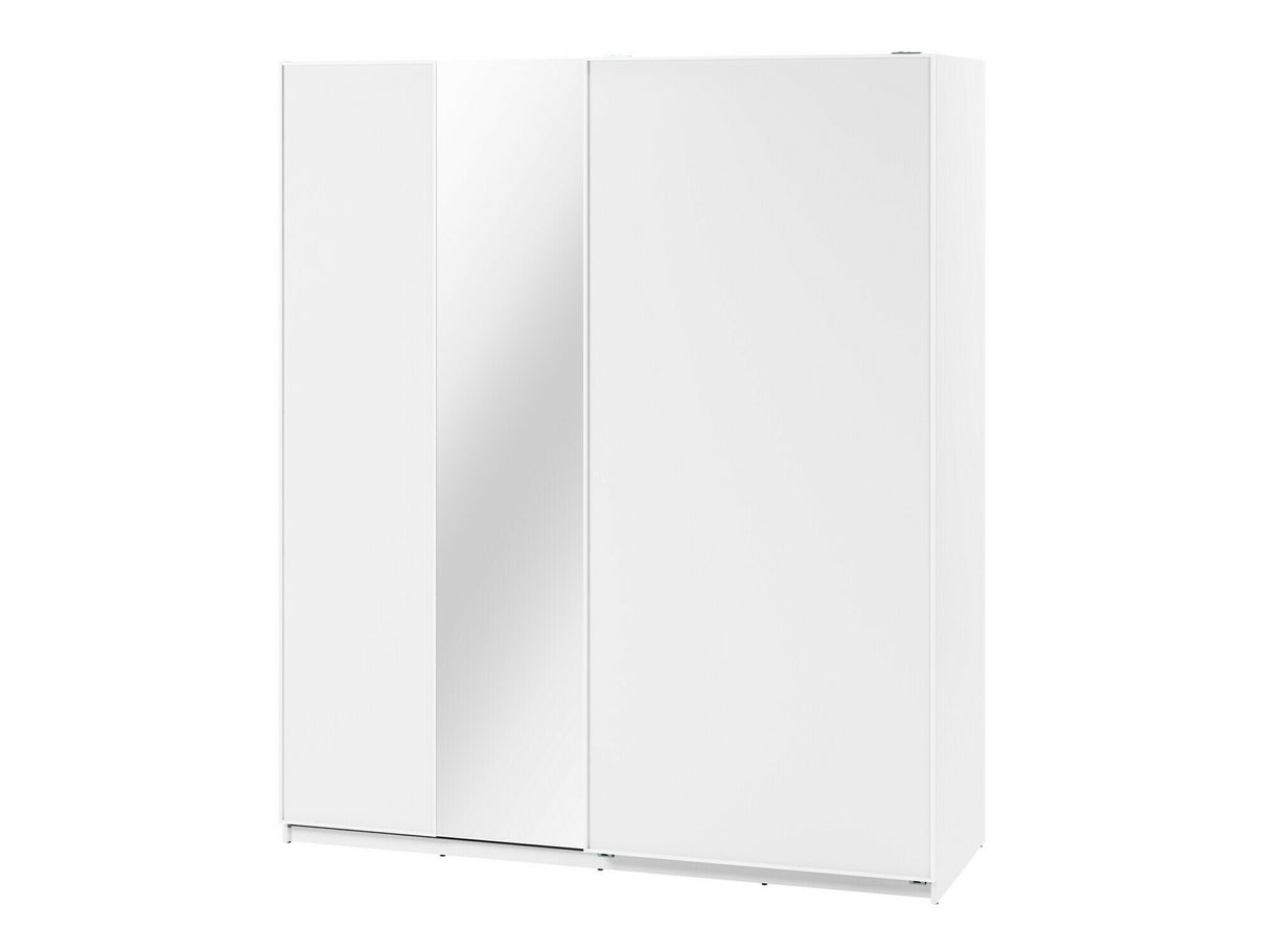 Gardróbszekrény Szafa przesuwna 2D 200 MAXI MX-04 + opcje Biały, Led világítás: Nem