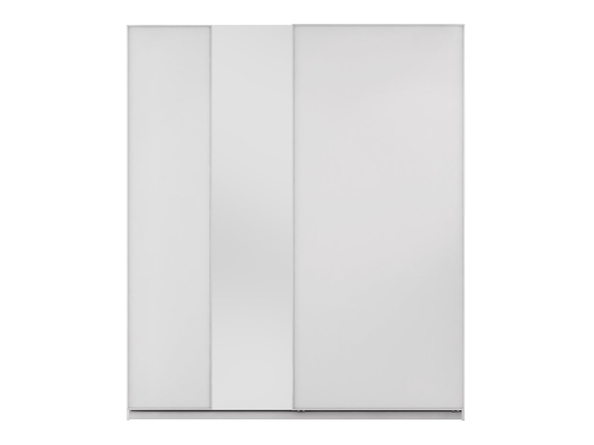 Gardróbszekrény Szafa przesuwna 2D 200 MAXI MX-04 + opcje Biały, Led világítás: Nem