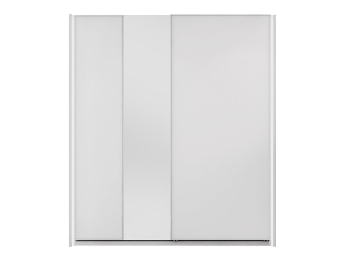 Gardróbszekrény Szafa przesuwna 2D 200 MAXI MX-04 + opcje Biały, Led világítás: Igen