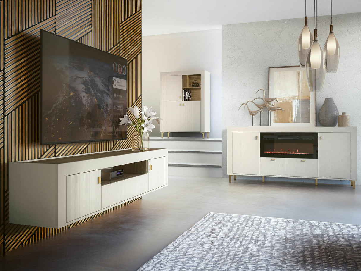 Nappali szett MOSSA IV, Szín: Kasmír, Led világítás: Nem