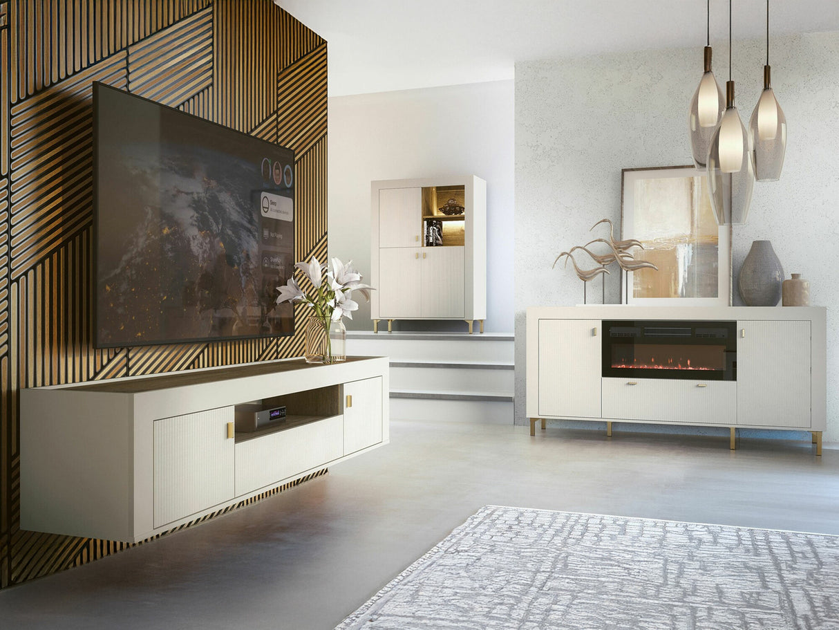 Nappali szett MOSSA IV, Szín: Kasmír, Led világítás: Igen