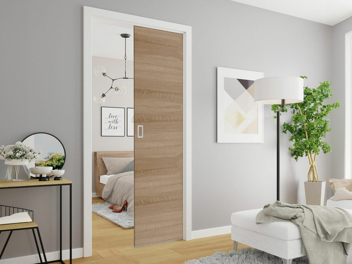 Tolóajtók Drzwi w kasecie EVO 80 (drz+kas+oście), Szín: Sonoma tölgy