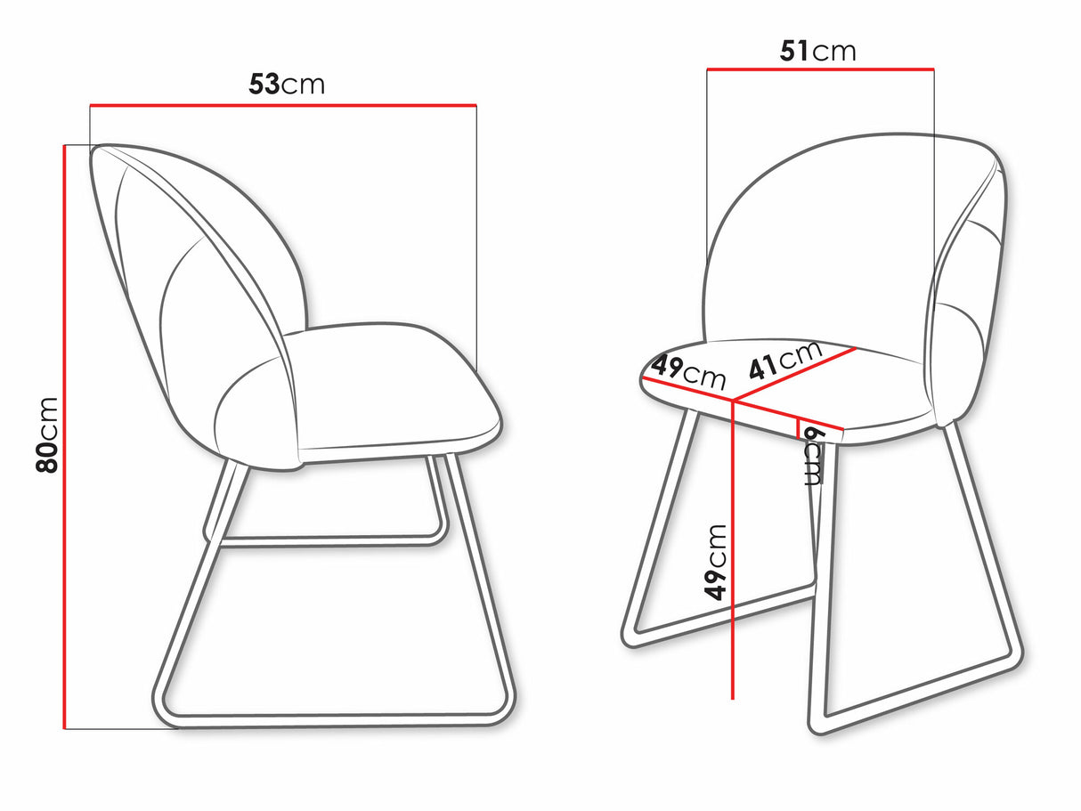 Szék Krzesło K99M, Szín: Royal Velvet 10