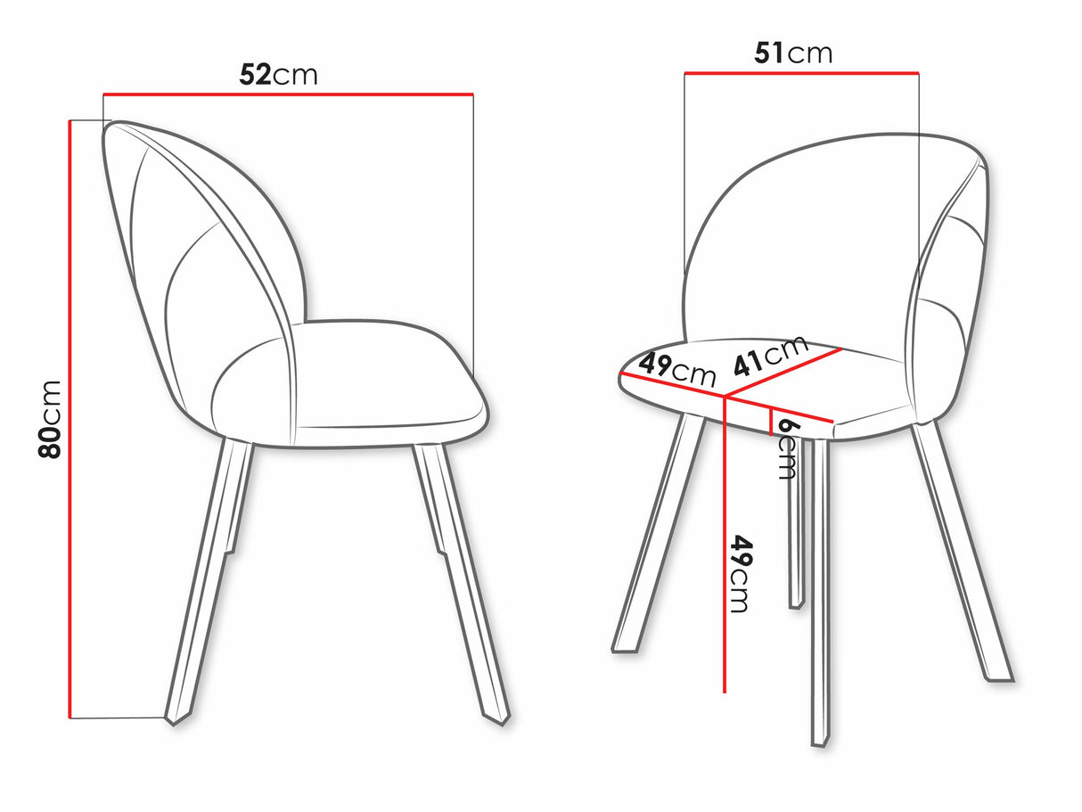Szék Krzesło K99, Szín: Royal Velvet 03