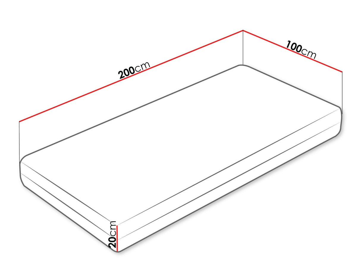 Matrac Materac JOWISZ, Méretek: 100 x 200 cm