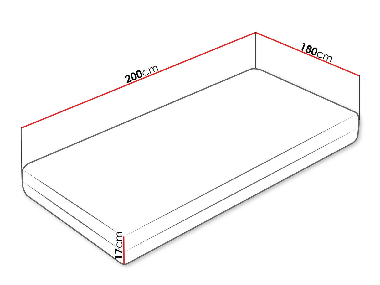 Matrac Materac MARS, Méretek: 180 x 200 cm