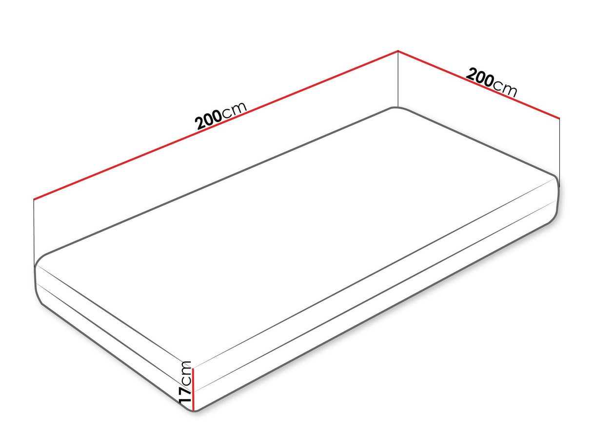 Matrac Materac MARS, Méretek: 200 x 200 cm
