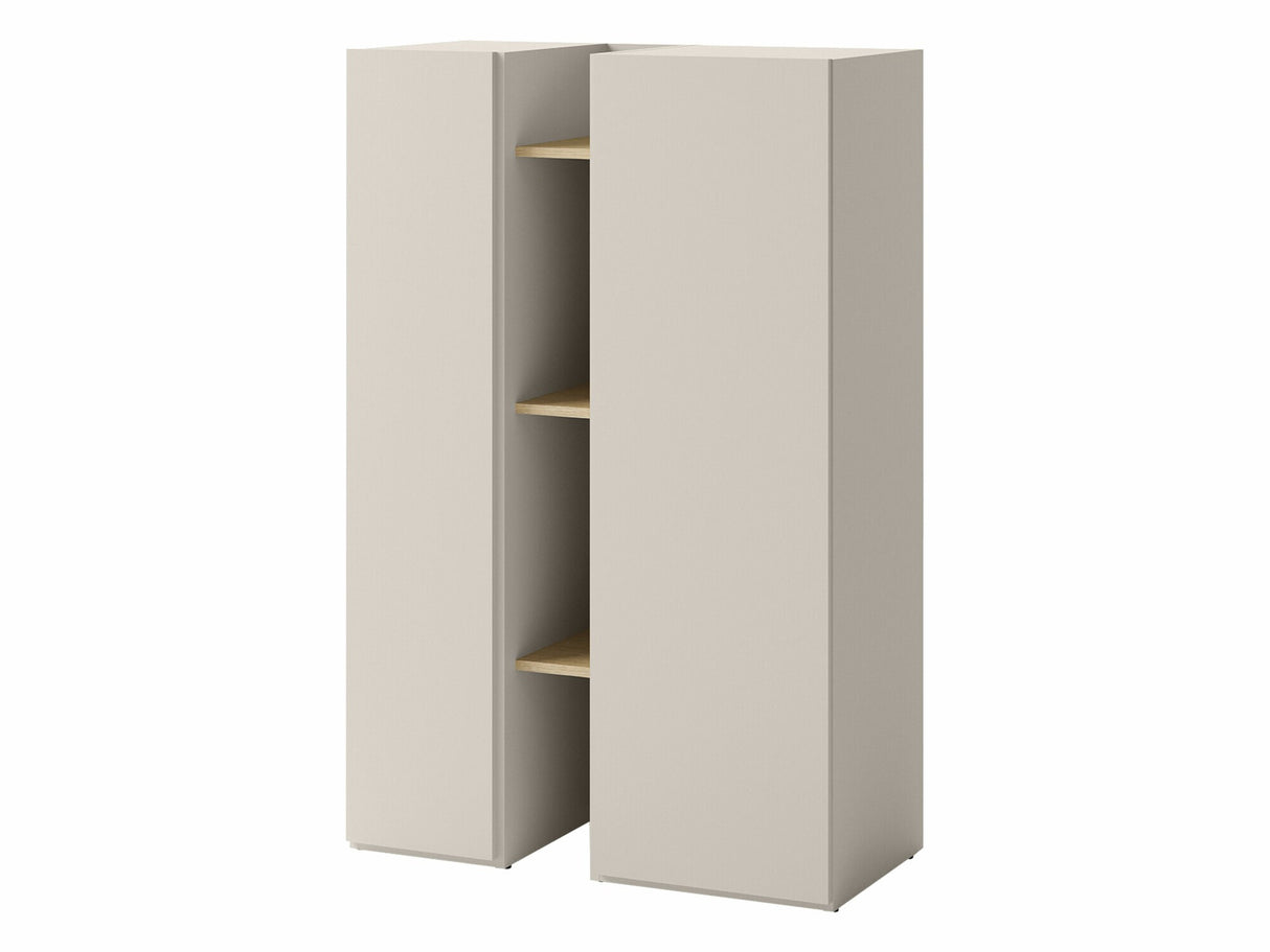 Könyvespolc Szafka 2D z regałem SIGMA SG-04 Kaszmir/Dąb jasny