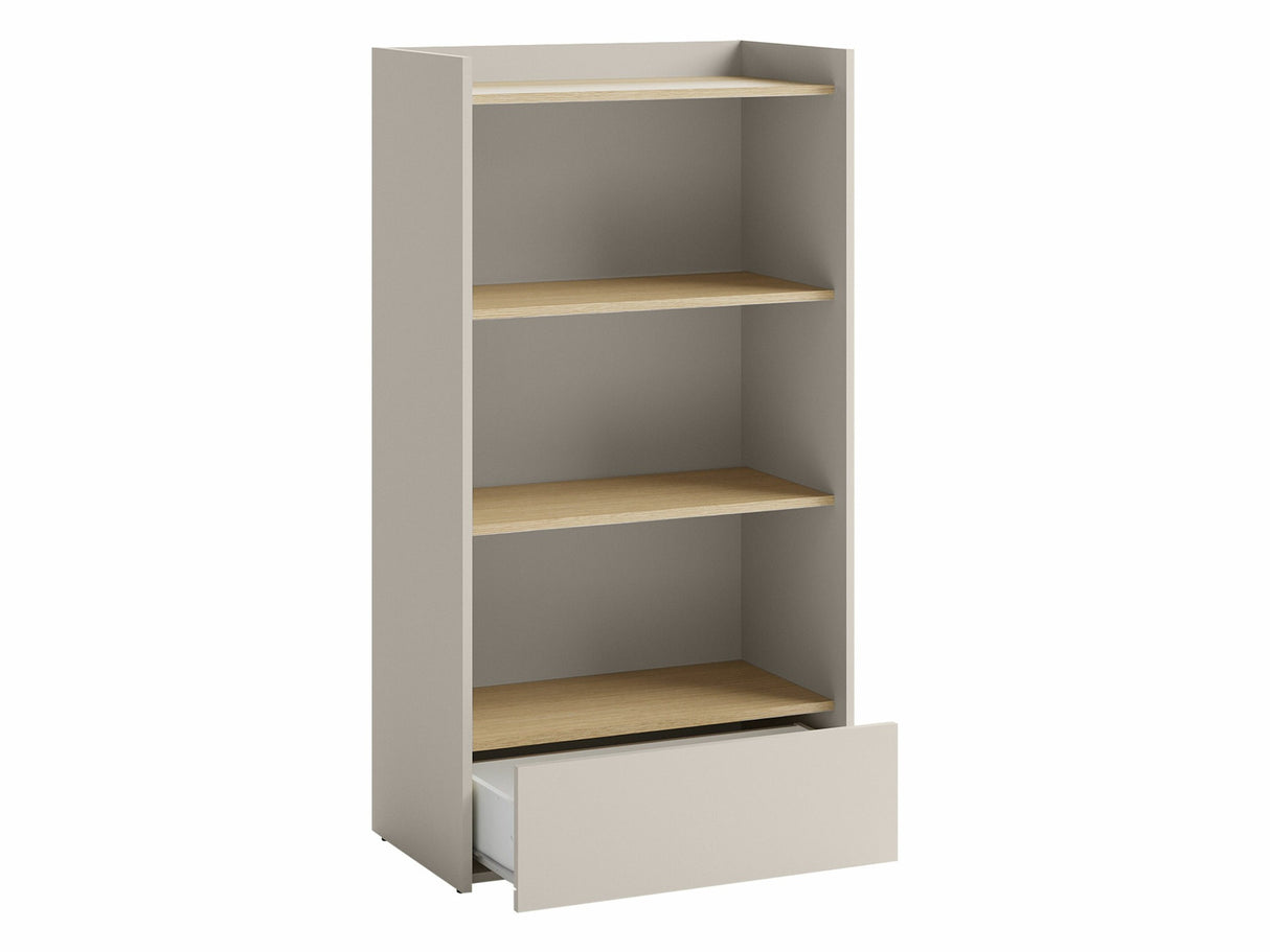 Könyvespolc Regał 1S SIGMA SG-05 Kaszmir/Dąb jasny