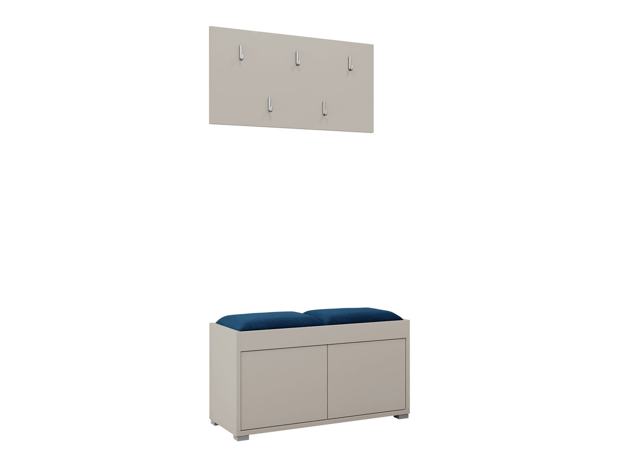 Előszoba garnitúra Garderoba GESITA, Keret színe: Kasmír, Puha falpanel színe: Manila 26