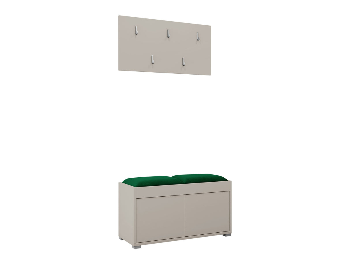 Előszoba garnitúra Garderoba GESITA, Keret színe: Kasmír, Puha falpanel színe: Manila 35