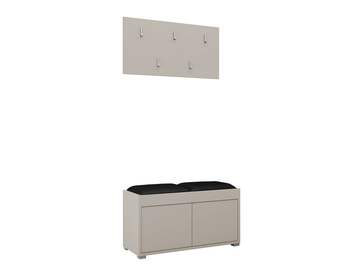 Előszoba garnitúra Garderoba GESITA, Keret színe: Kasmír, Puha falpanel színe: Soft 011