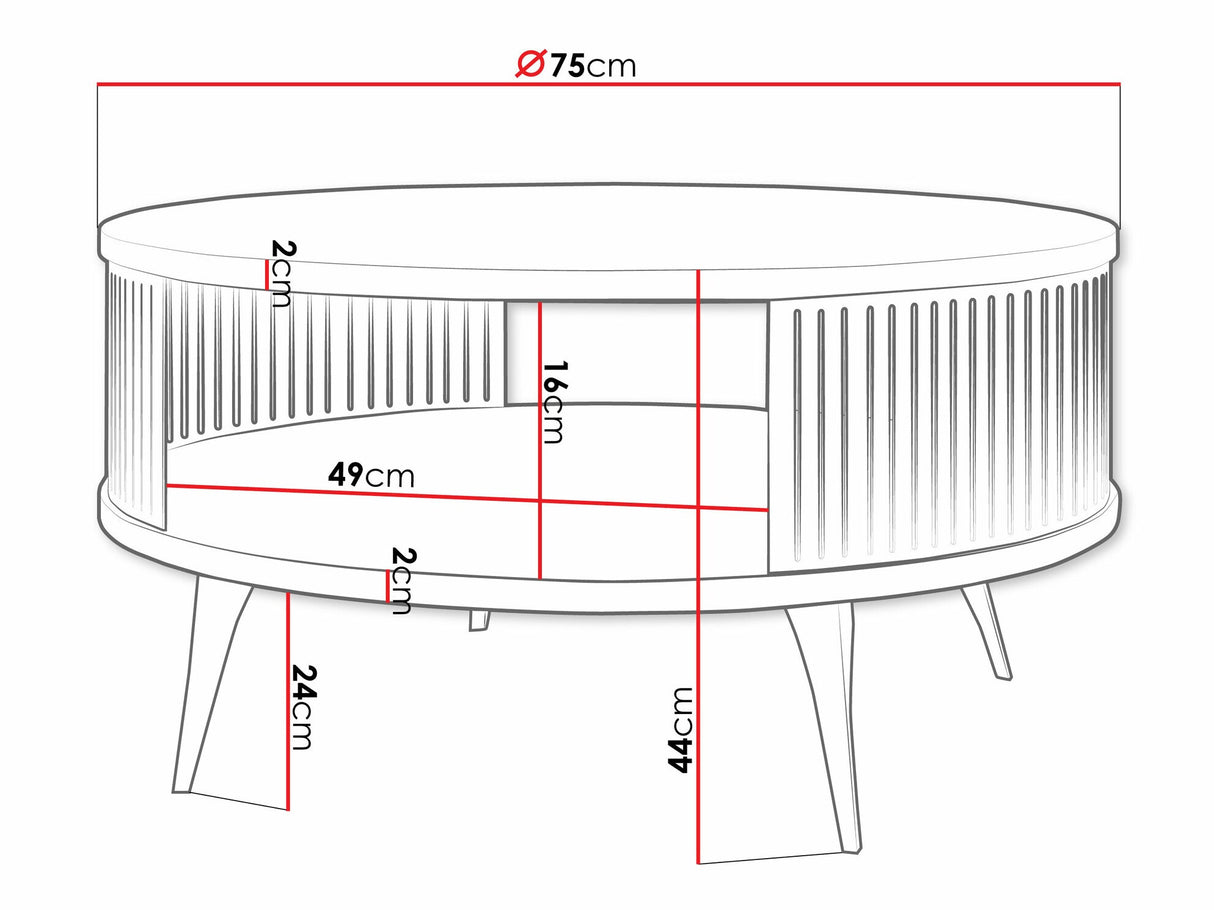 Dohányzóasztal Stolik kawowy ROENNI EMBER, Szín: Rózsaszín + Fekete márvány