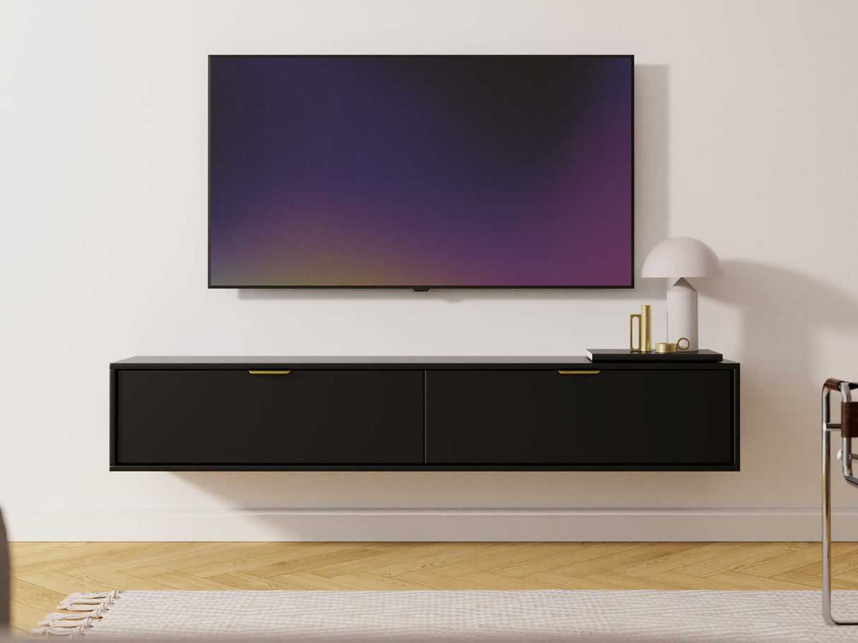 TV-állvány Szafka RTV SENNA 175 Czarny (Fekete)