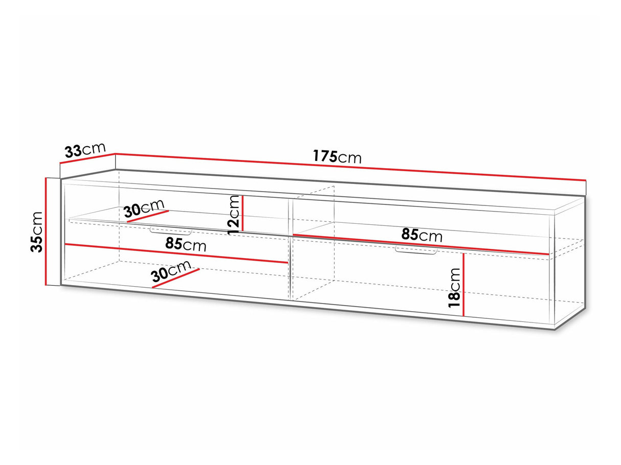 TV-állvány Szafka RTV QUEEN 175 Kaszmir (Kasmír)