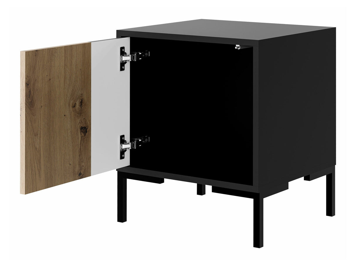Éjjeliszekrény Szafki nemcne MERCI 2 szt. Czarny mat/Dąb Artisan/Czarny mat
