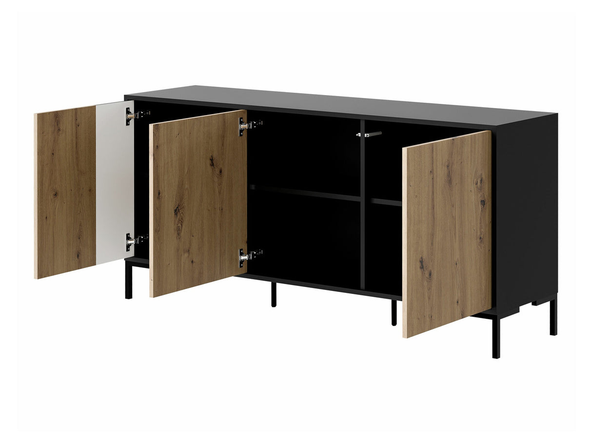 Nappali szett Meble MERCI II Czarny mat/Dąb Artisan/Czarny mat