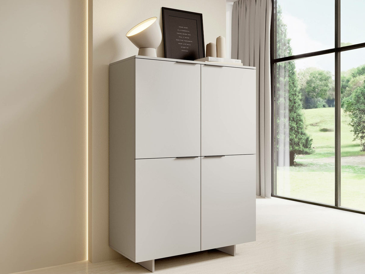 Könyvespolc Komoda ALMA 4D Beż Piaskowy